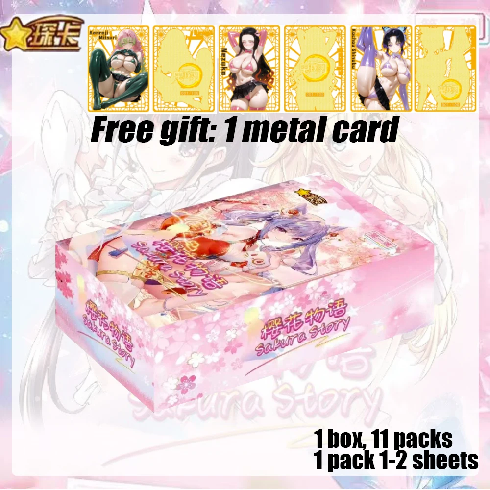

2025 Sakura Story Card Goddess Story Collection Card Waifu Booster Box Swimsuit Bikini Feast Hobby Doujin Toys Gift