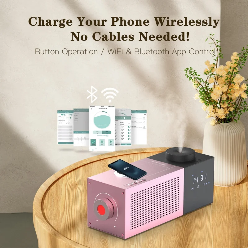 High-End Bluetooth Speaker & Aroma Diffuser Humidifier with Bluetooth Control Luxury Home Freshener