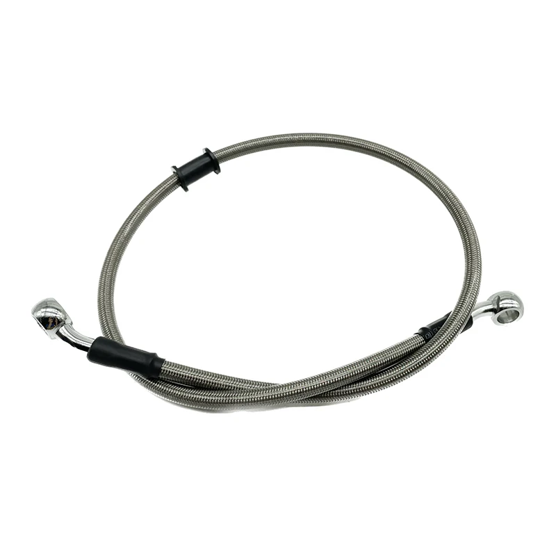 Embrague de freno hidráulico reforzado para motocicleta, Cable de manguera de aceite, tubería de línea para ATV Dirt Pit Racing Bike, plateado, 30cm