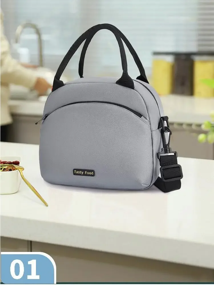 Wasserdichte Mittagessen Taschen Thermische Kühler Büro Mahlzeit Outdoor Camping Picknick Isolierte Langlebige Handtasche Öl-proof Tragen Lagerung Box – Detail 6