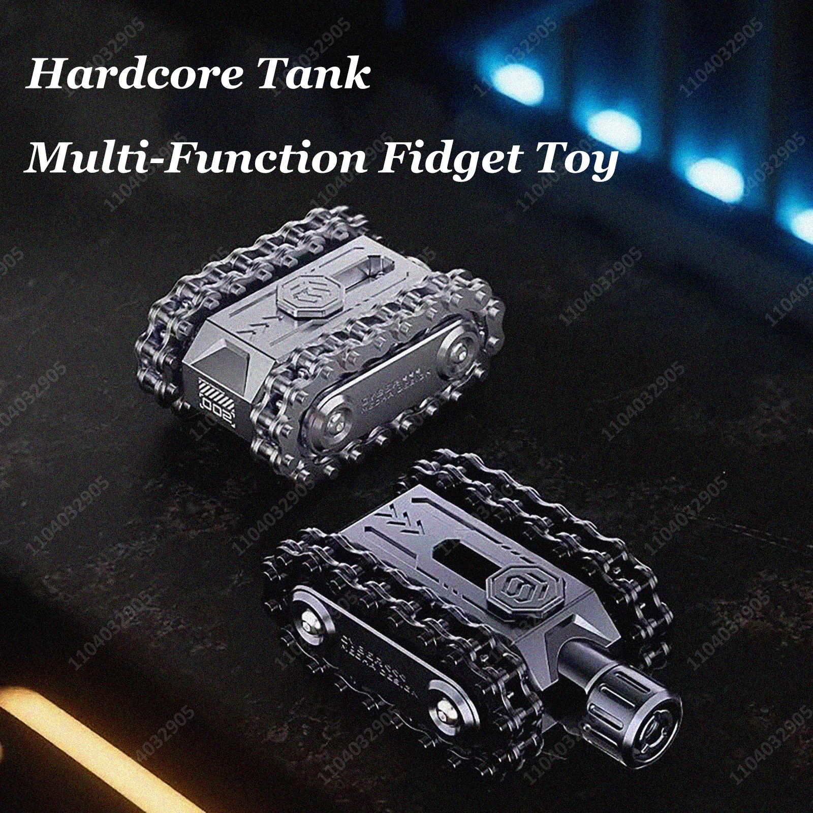 EDC خزان تململ لعبة والعتاد سلسلة تململ سبينر الدوار والمنزلق المغناطيسي مع نقرات اللمس لتخفيف التوتر أداة الأولاد الهدايا #3