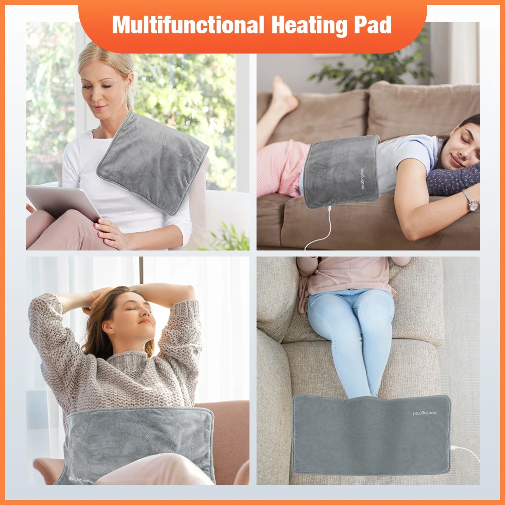 USB Electric Heating Washable Pad for Cramps And Back Pain Relief Graphene Heating Pad Intelligent Constant Temperature 30x60cm