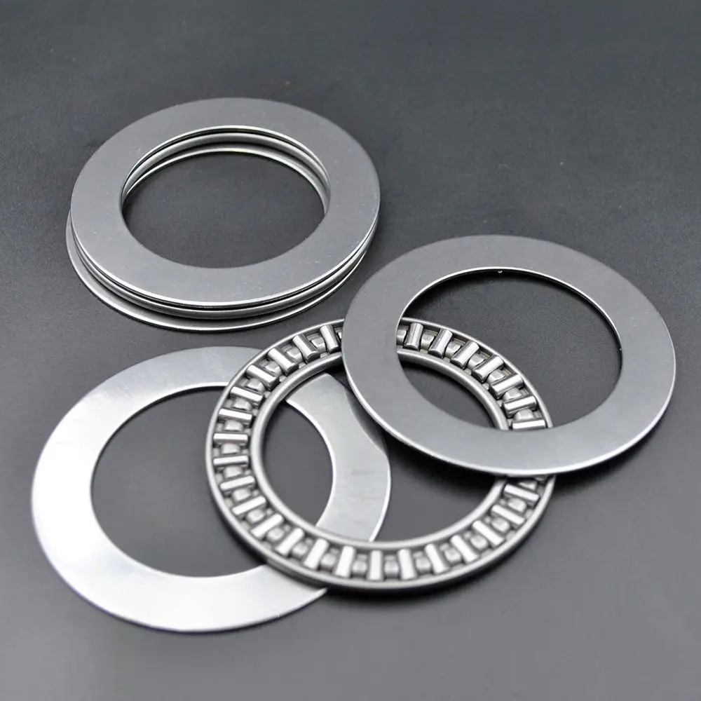 10Sets AXK0619-3047 Thrust Needle Roller Bearing Steel Cage Chrome Bearing Steel Flat Needle Roller Bearing 2AS Washers