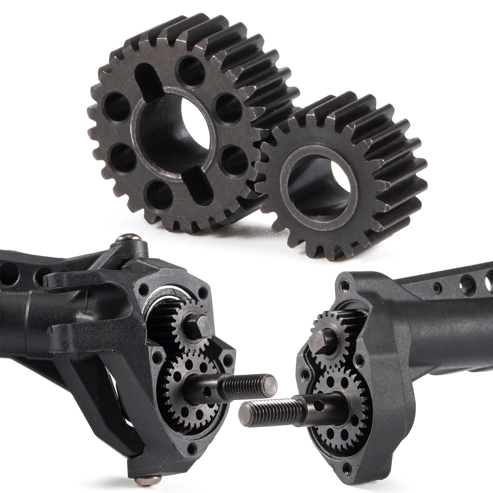 Heat Treated Steel 20/28T 18/30T Portal Gear Set Overdrive for Vanquish F10 Portal Axle VRD LCG Chassis VS4-10 Pro Ultra F9 Axle