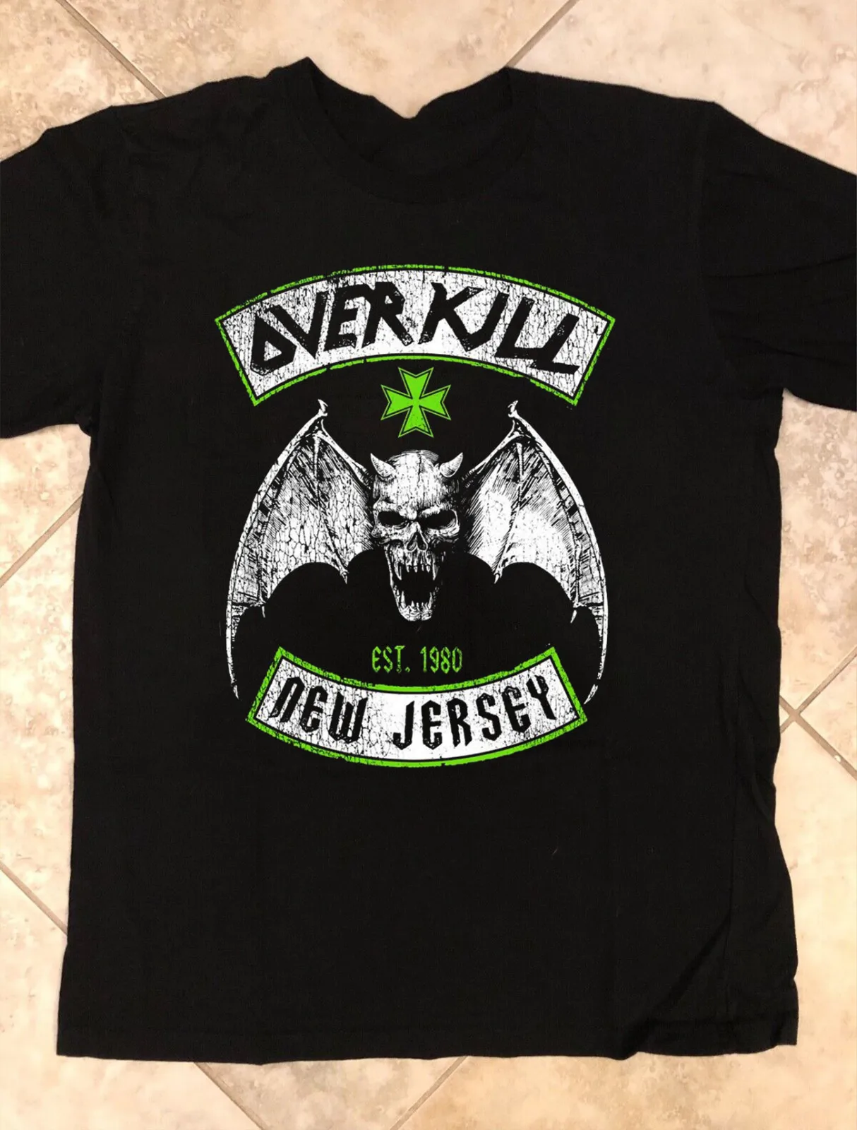 OverKill Band New Jersey Concert Rock Adult Short Sleeve T-Shirt All Size PP1055