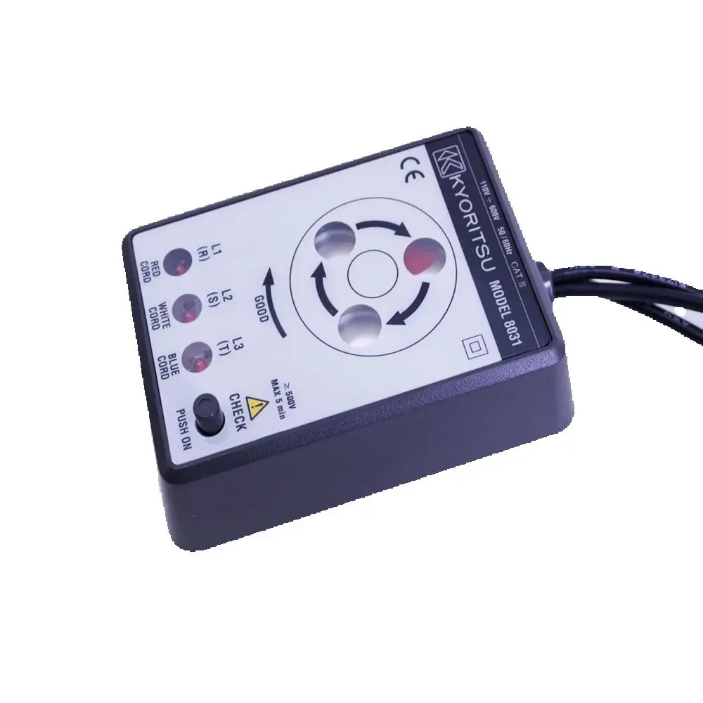 Kyoritsu 8031 Indicateur de phase numérique avec vérificateur de phase ouverte KEW8031 Kyoritsu8031