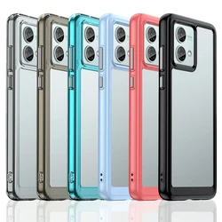 Colorfull TPU Case for Motorola G75 G55 G35 G85 E14 G04S G14 G24 G34 G54 G84 Protective Cover Shockproof Clear Frame Shell Funda
