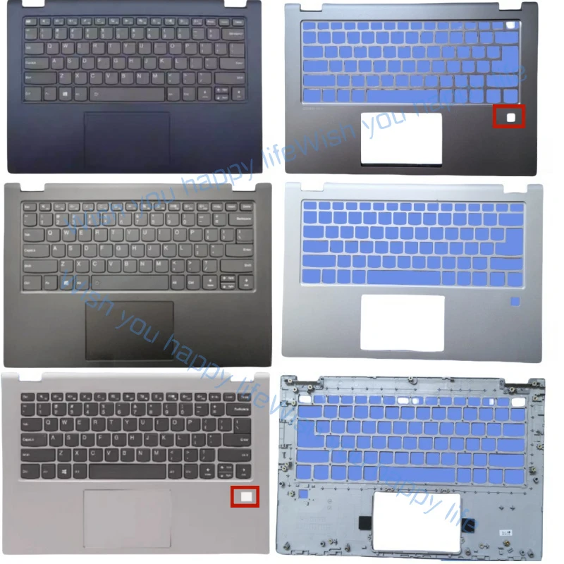 L... US Keyboard For Lenovo IdeaPad C340-14 IWL IML API Flex-14  Palmrest Upper Cover