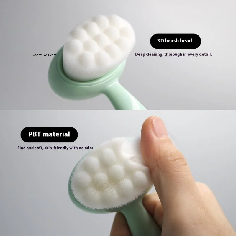 1Pc Weiche Gesicht Reinigung Pinsel Tiefe Poren Reiniger Gesichts Peeling Mitesser Entfernung Gesichts Pflege Waschen Gesicht Pinsel