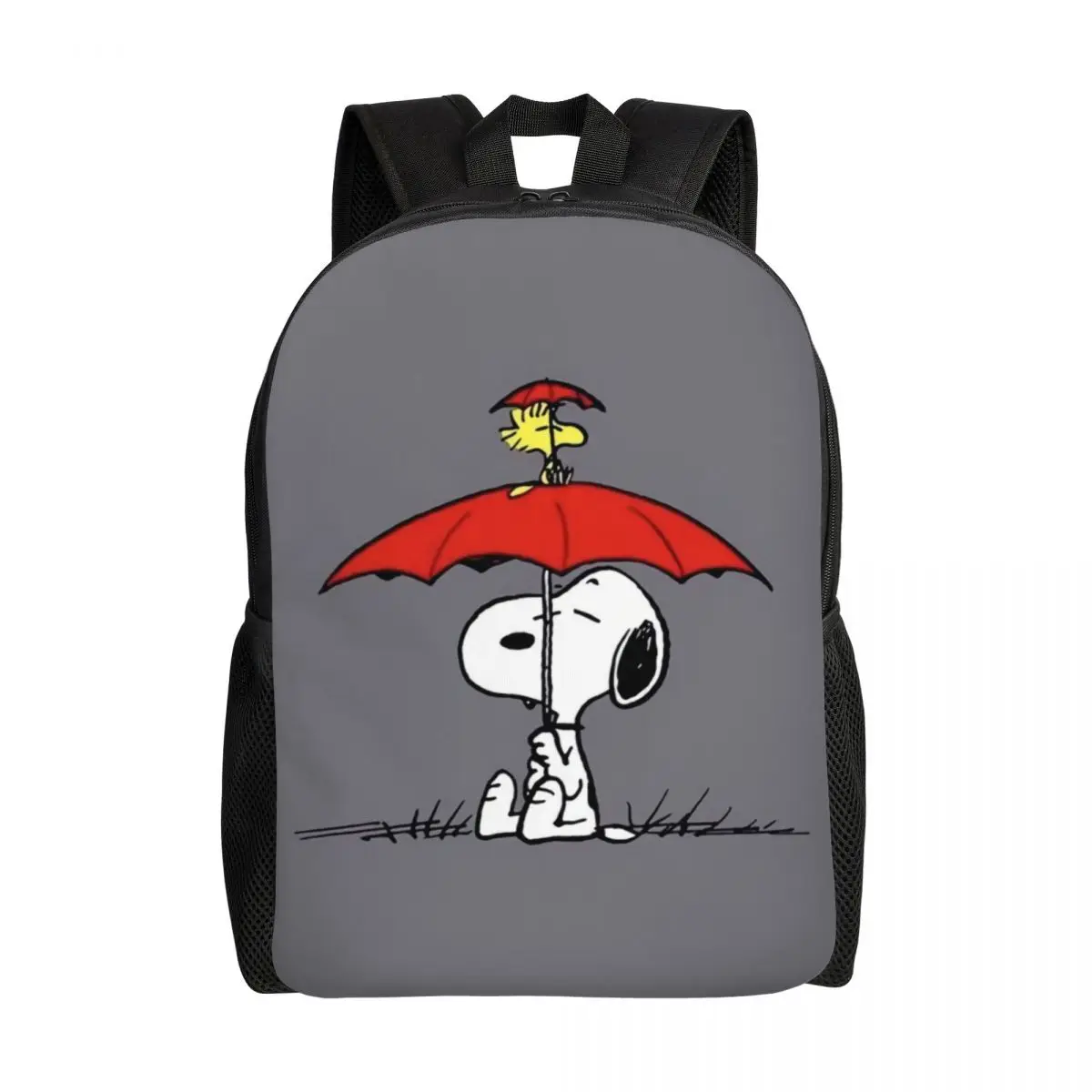 Niestandardowe plecaki S-Snoopys Woodstock dla kobiet mężczyzn Student College Bookbag pasuje do 15-calowych toreb na laptopa