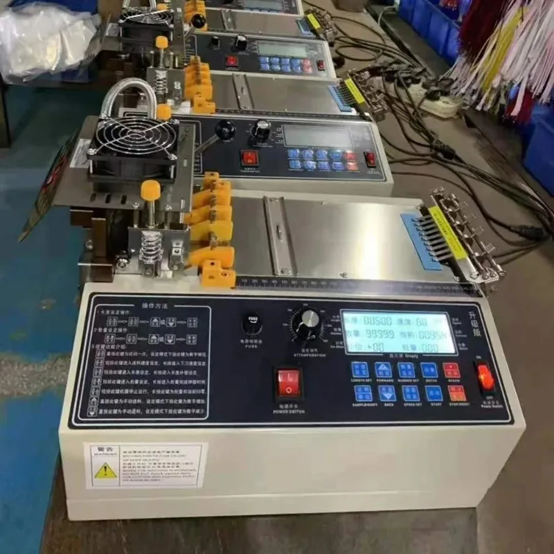 New 120mm Automatic Belt Cutting Machine for Hot And Cold Cloth Magic Adhesive Tape Zipper Webbing Tool for Industrial Use