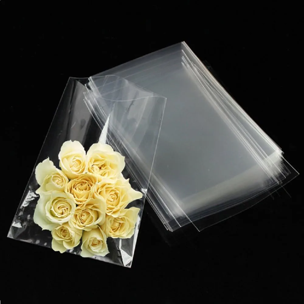 30/60 Stück transparente Cellophan-Geschenktüten, Kunststoffverpackungen mit Drehverschlüssen, Party-Geschenktüten, ideal für Hochzeit, Geburtstag, Party-Geschenktüten – Detail 2