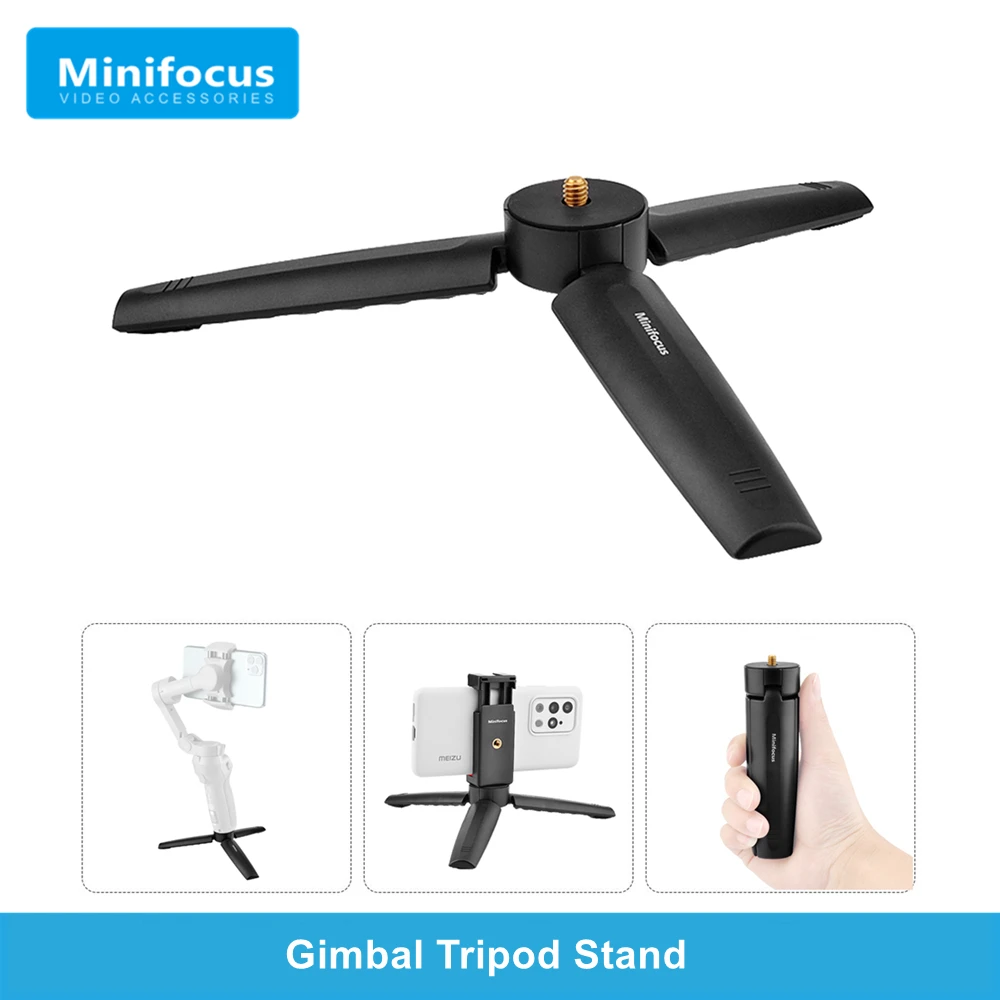 OSMO Mobile 3/OM 4 Tripod Stand,Mini Tripod w 1/4'' Screw for DJI OSMO Mobile 4 3 2 OSMO Pocket 2 Zhiyun Smooth q 4 Q Moza Feiyu