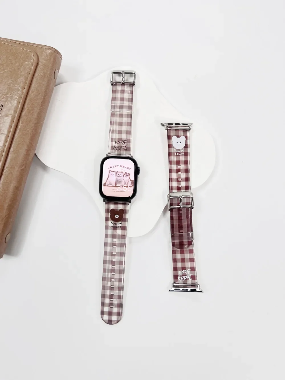 Cinturino in TPU reticolo cartone animato per cinturino Apple Watch 49Ultra 40/44mm 6SE 5 4 3 2 cinturino per Iwatch 7 8 38/42mm 41/45mm Correa Loop