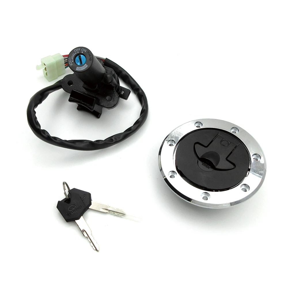 Motorcycle Ignition Switch Fuel Gas Cap Cover Seat Lock Keys For Kawasaki ZX6R ZX7R ZX9R ZX7RR ZZR400 ZZR600 ZXR400 ZXR750 ZX900