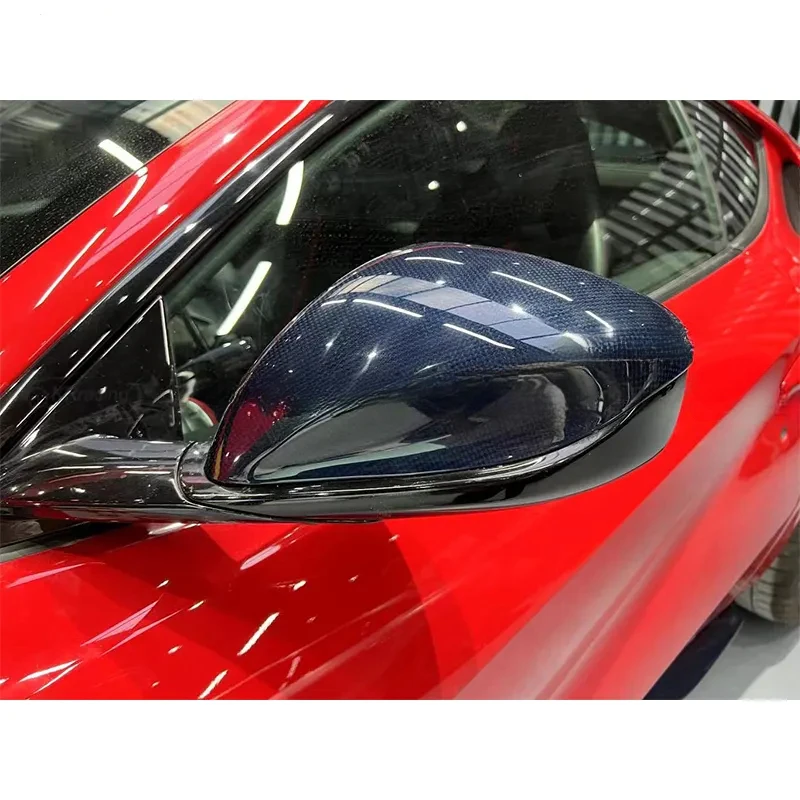 LHD MSY Style Dry Carbon Fiber Add-on Side Rearview Mirror Mod Parts Fit 2017-2020 Vehicle Exterior Accessories