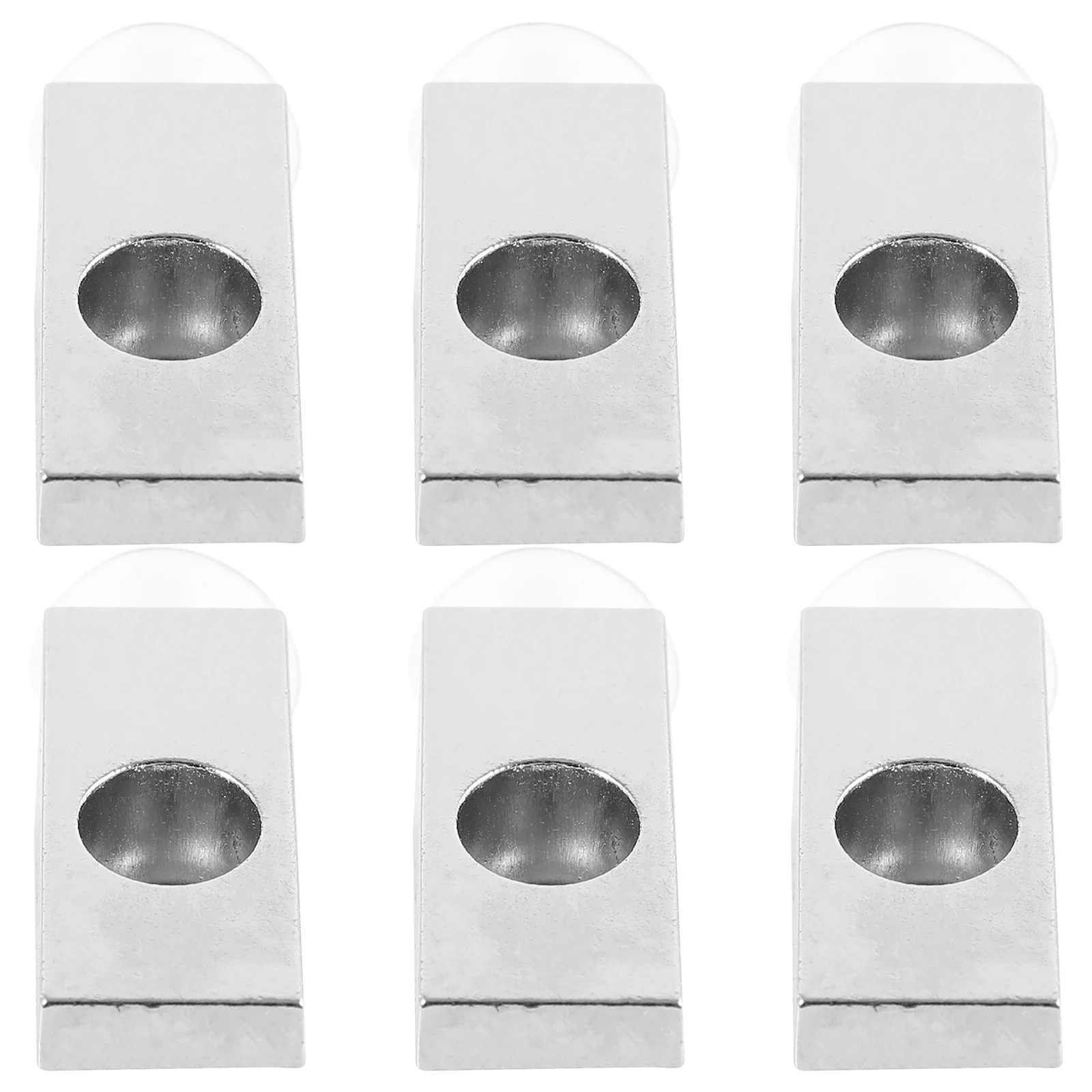 

6Pcs Glass Panel Support Brackets Heavy Duty Zinc Alloy Furniture Holders Easy Install Shelf Support for Cabinets