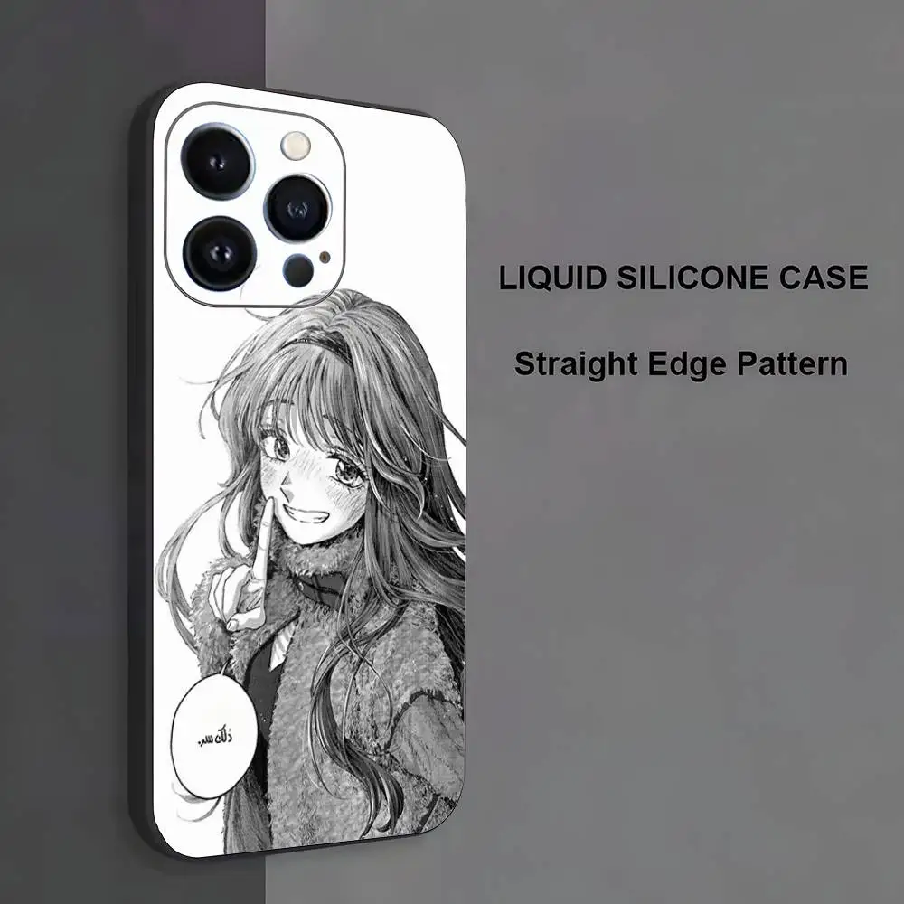 حافظة هاتف K-Kaoru Hana Wa Rin To Saku لهاتف iPhone 17,16,15,14,13,12,11,Pro Max,XS,X,XR,SE,Mini,8,7,غطاء أسود من السيليكون الناعم