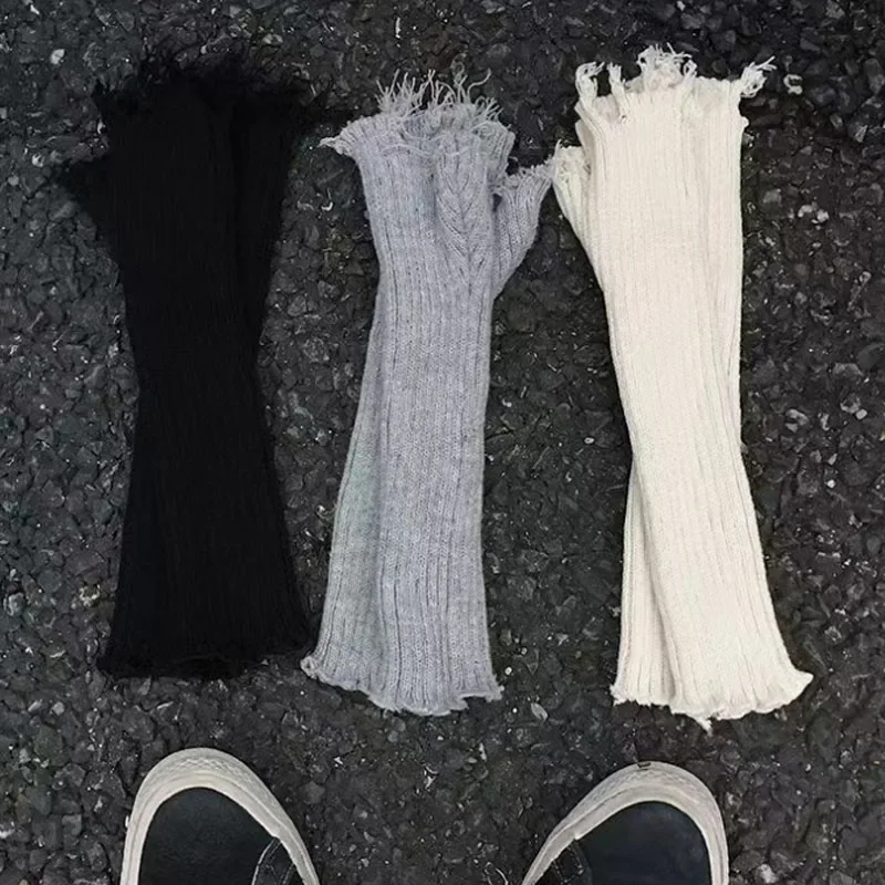 5 Stijlen Mode Half Vinger Handschoenen Gescheurde Punk Gothic Half Vingerloze Manchet Handschoenen Vrouwen Mannen Zachte Wanten Arm Warmer Handschoenen