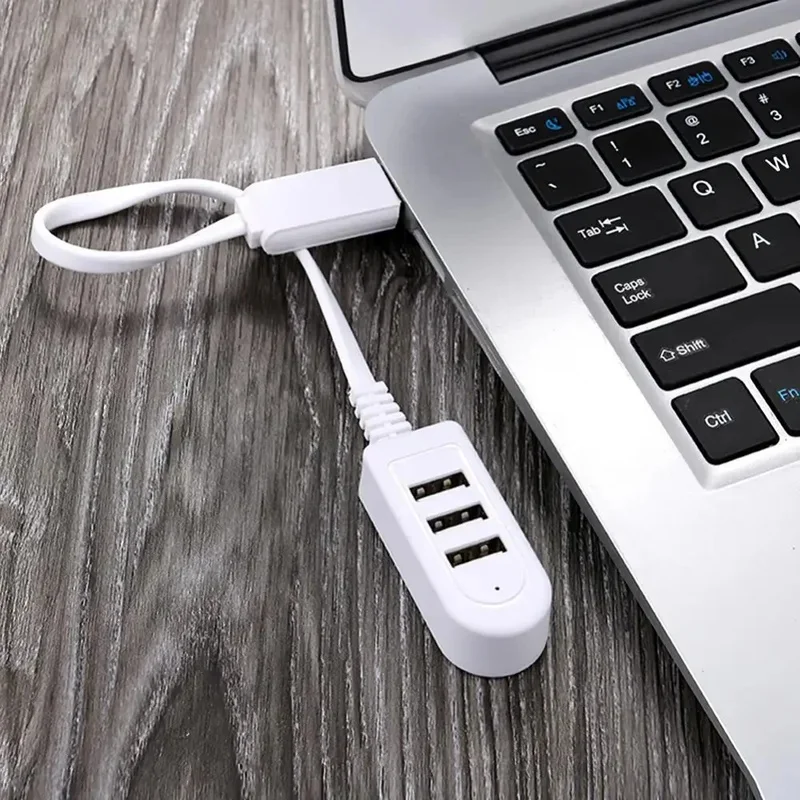 1/3/5pcs 3 In 1 Port Usb Splitter 3A Charger Converter Charging Extension Cable Digital Device Expansion Multi-port Hub 30/120cm