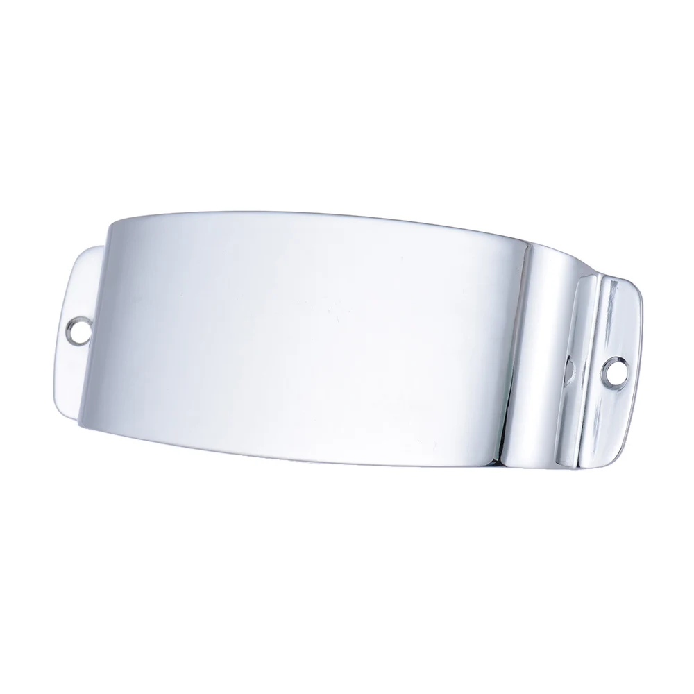 Chrome Plated Steel Pickup Cover Protector for Jazz Bass Electric Bass Guitar Part Replacement