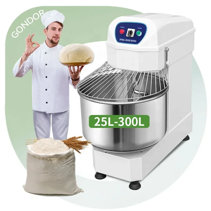 100kg Pizza 12kg 150 Kg 20kg 2 Bread 100kg Large Capacity Food 250kg125kg  Hot Large Dough Mixer in Usa