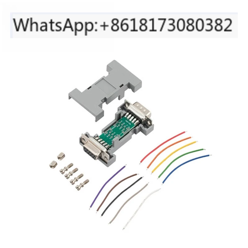 Plastic PCB Jumper Box DJB9MF DB9 Male / Female For Custom Signal Configuration