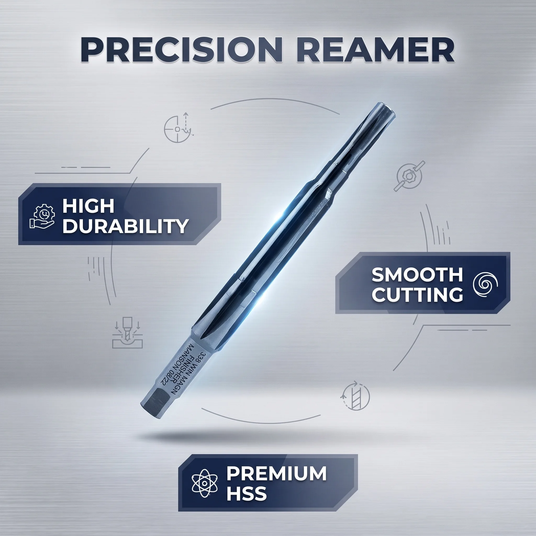 300 Win Mag SAAMI Chamber Reamer Solid Carbide Tungsten Steel