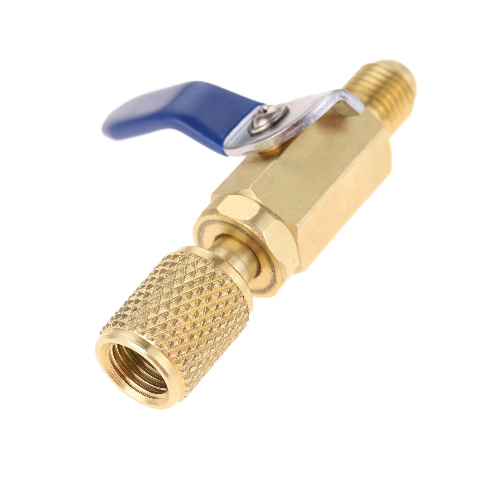 1Pc Gold Straight and Manual Shut-off Valve 1/4