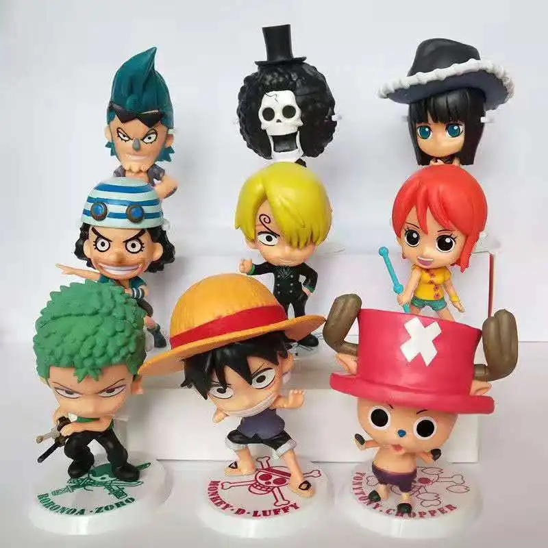 قطعة واحدة WCF صندوق أعمى Wano البلد كيمونو قطعة واحدة Q نسخة أنيمي نموذج شخصية الديكور لعبة بالجملة