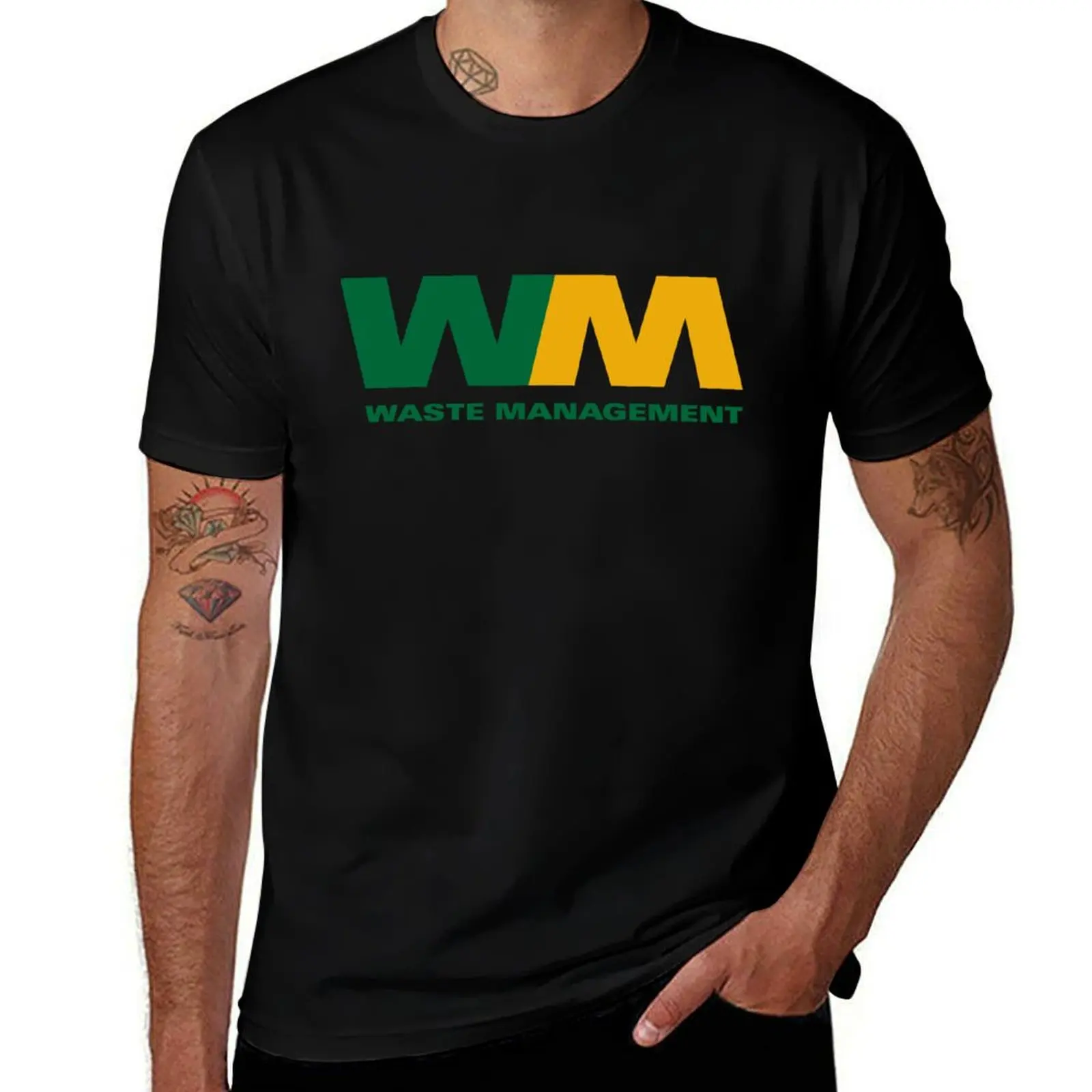 WASTE MANAGEMENT LOGO T-Shirt Plus Size Everyday Tee Shirt T-Shirt