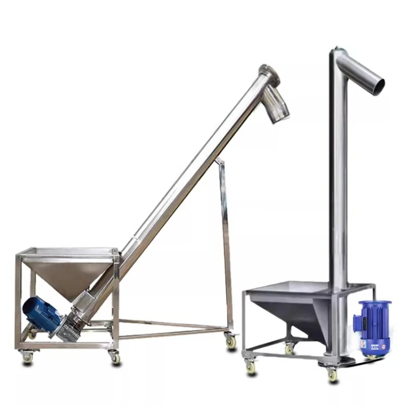 Stainless steel spiral feeder, dragon hoist, grain granule automatic suction machine, vertical feeder