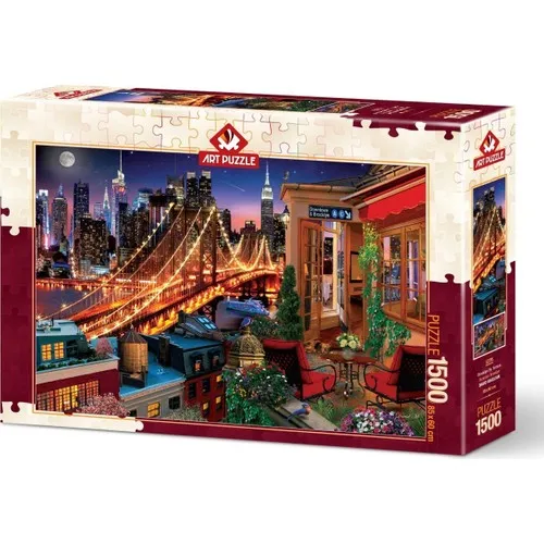 Art Puzzle Terrace Brooklyn 1500 Piece Jigsaw Puzzle