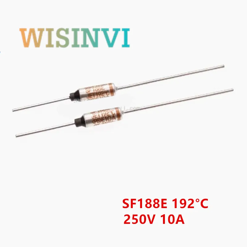 10PCS Thermal Fuse SF188E 192C 192 Degree 10A 250V TF Cutoff 10A 250V SF SF188Y 192C 250V 15A Temperature Axial Lead Links