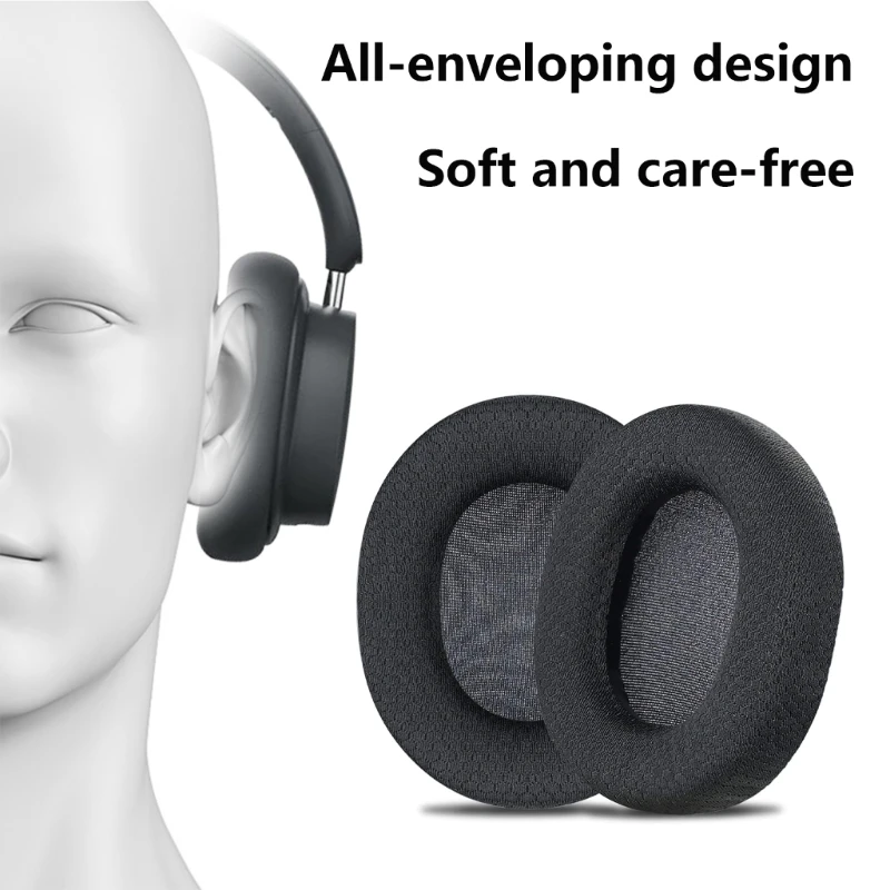 1 Pair Soft Earpads Replacement Earmuffs for Arctis 1 3 5 7 9 Headsphones Sponge Ear Cushions Comfortable