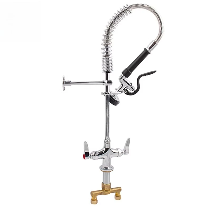 Mini kitchen single temperature seat desktop single hole rotating high pressure shower faucet