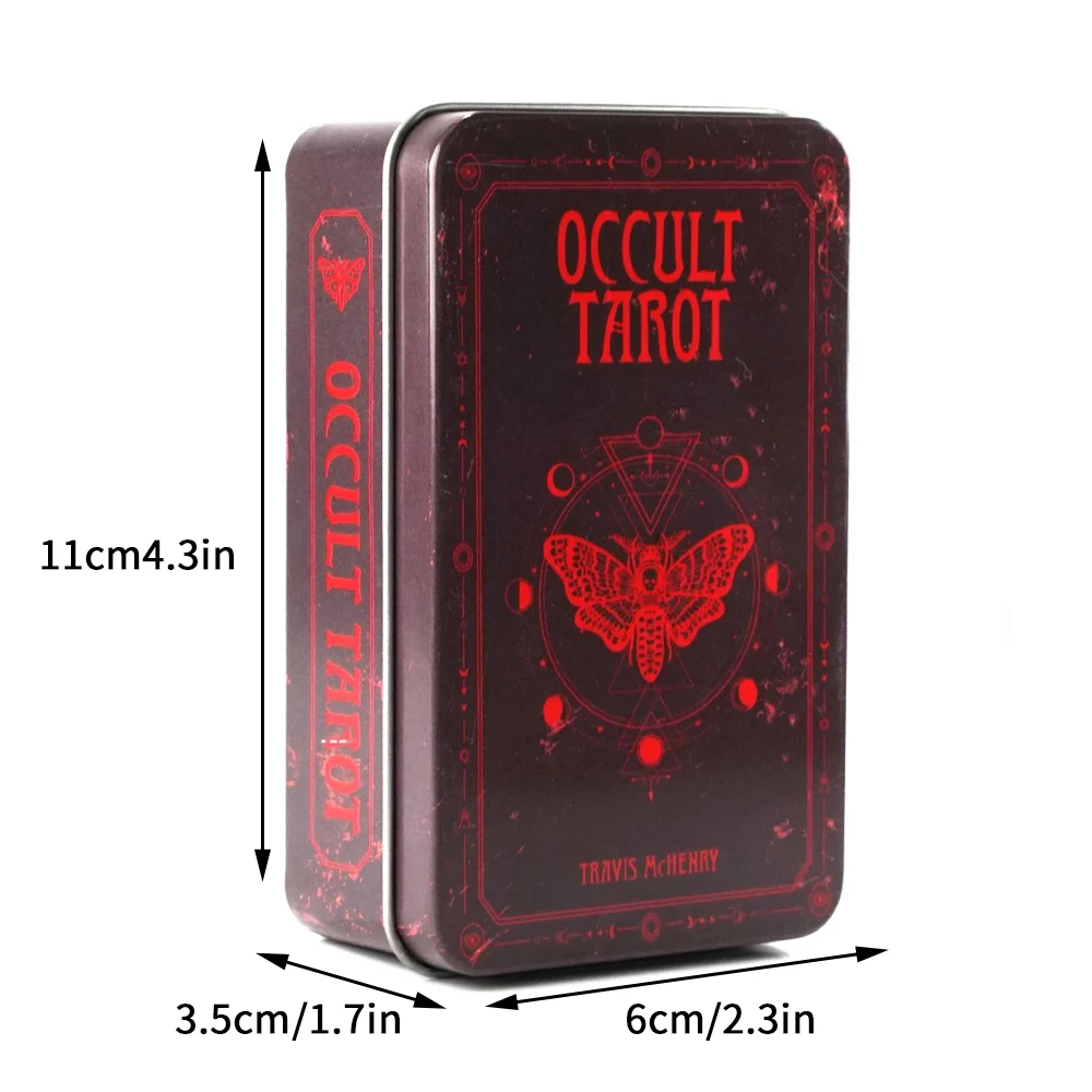 Occult Tarot Luna Lapin Lucid Dreams Beginners Del Toro Tarot in Tin Metal Box 78 Cards Gilded Edge Paper Guidebook Deck