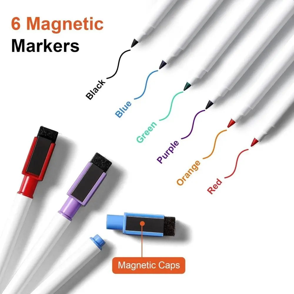 Dry Erase Magnetic Calendar Whiteboard Surface Calendar Table Monthly Planner With Pen Magnetic Surface Message Board