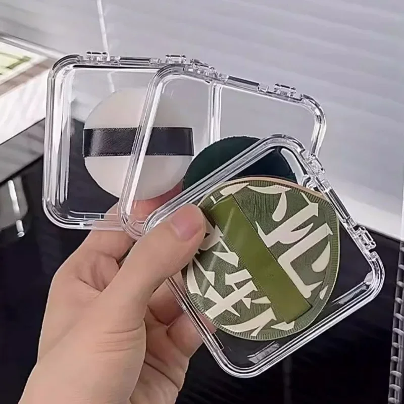 Akrylowe przenośne pudełko kosmetyczne do makijażu Przezroczysty pusty pojemnik na puszek Bransoletka Wyświetlacz do paznokci Organizator Opakowania