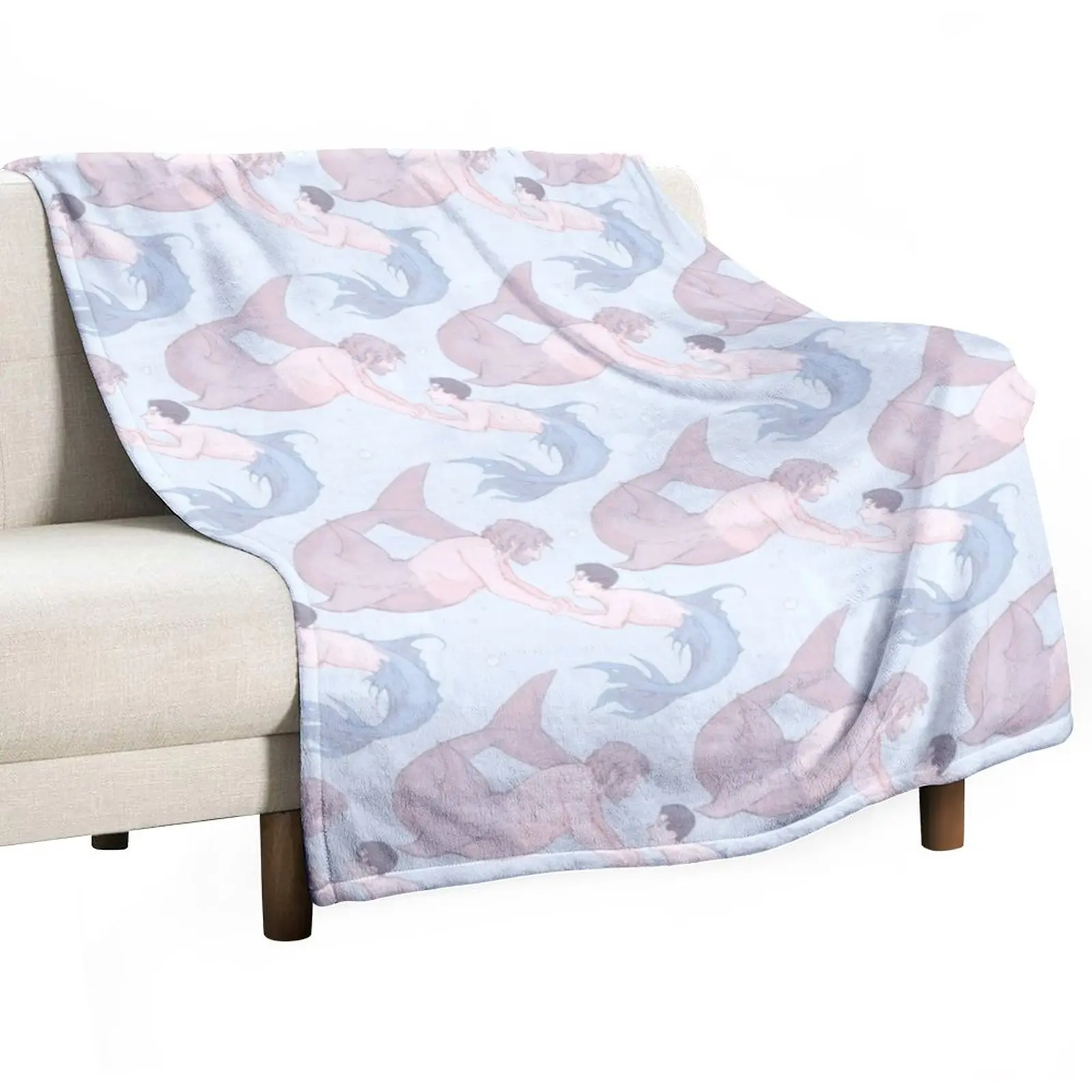 

Hankcon Mermay Throw Blanket Travel Blanket sofa bed Weighted Blanket Retro Blankets