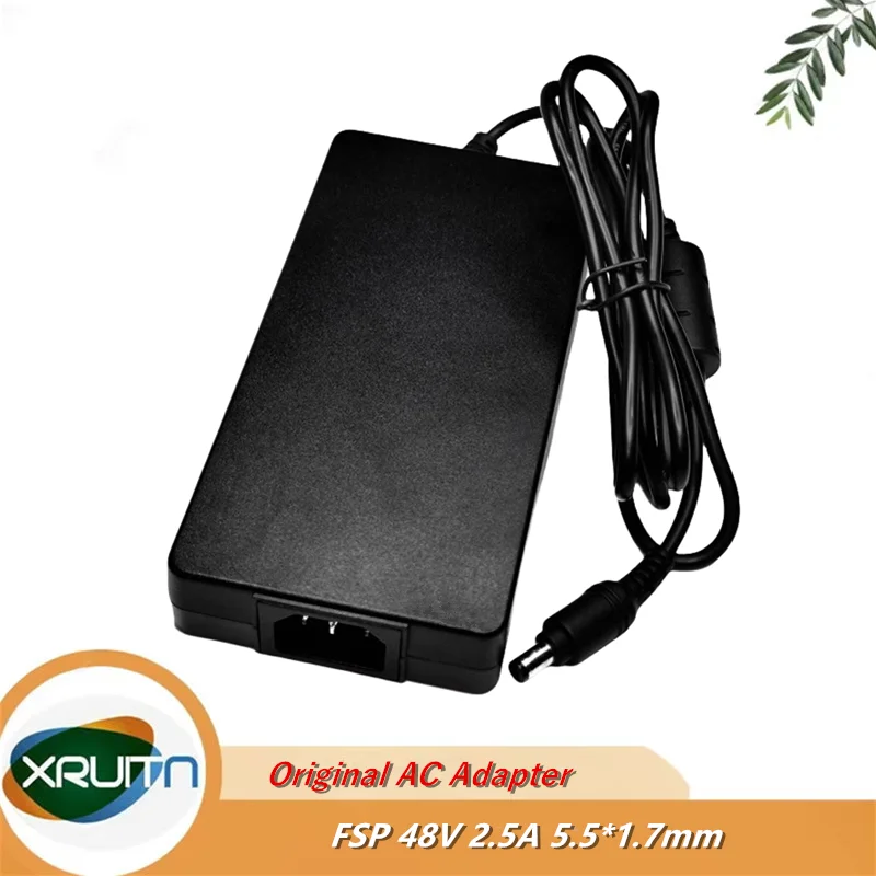 

Genuine FSP 48V 2.5A 120W FSP120-AFAN2 FSP120-AFA AC Adapter Adaptor Charger For Hikvision Video Recorder POE DVR Power Supply