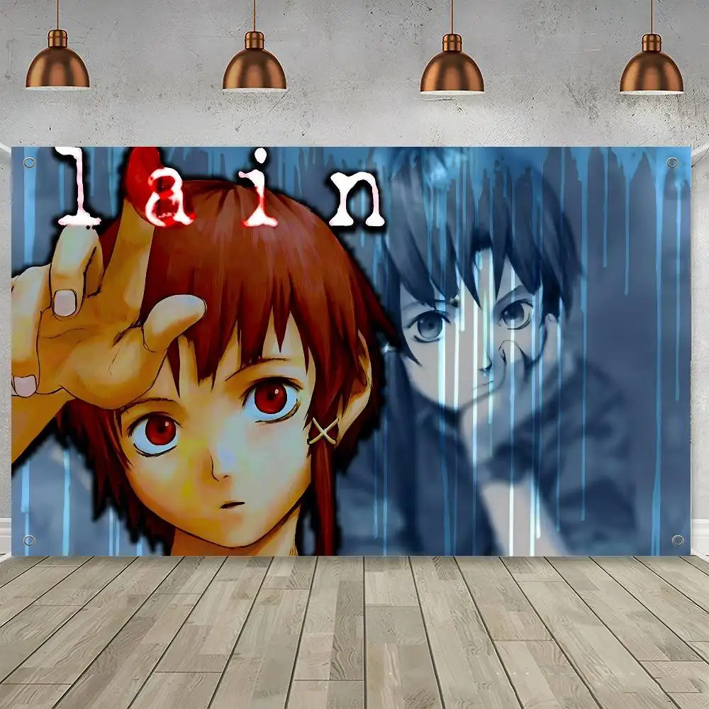 S-Serial Experiments L-lain Large Size Shop Art Promotion Advertising Booth Flag Hanging Banners