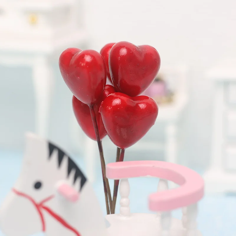 

Miniature Simulation Love Balloon Birthday Decorations Props Doll House Play House Toy Balloon Decorations