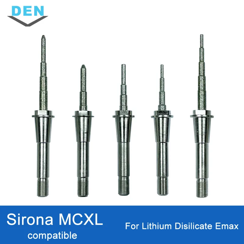 Imagem -03 - Sirona-fresadoras Dentárias Cilindro Pointed Bur 12s Step Bur Dissilicato de Lítio Ferramentas de Laboratório Dental Ccam Cerec Mcxl