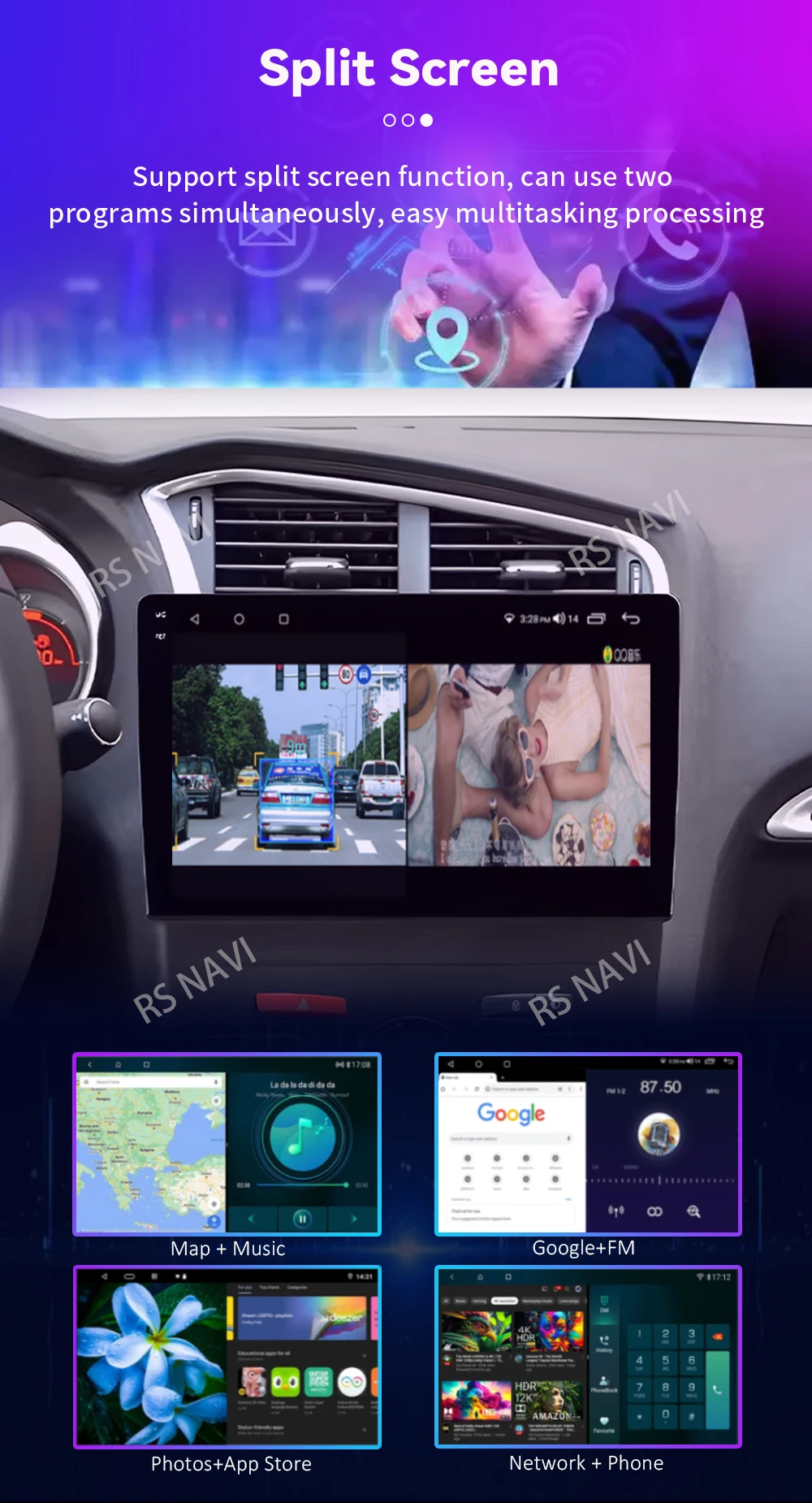 Android 16 Carplay DSP WIF+4G Car Radio GPS Multimedia Player For Citroen C4 C4L DS4 2013 2014 2015 2016 2017 Stereo 360 Camera