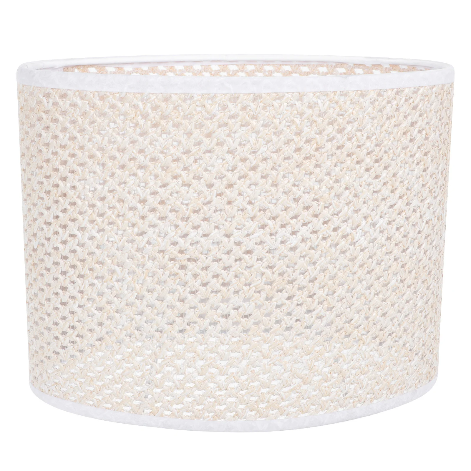 

1pc Woven Lampshade Durable Metal Plastic Material Lightweight Compact Design For Bedroom Wall Floor Bedside Lamp Simple Style