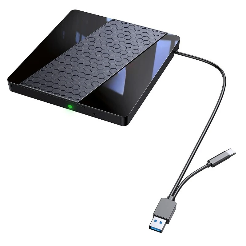 External DVD burner, seven-in-one multi-function external optical drive readable and burning