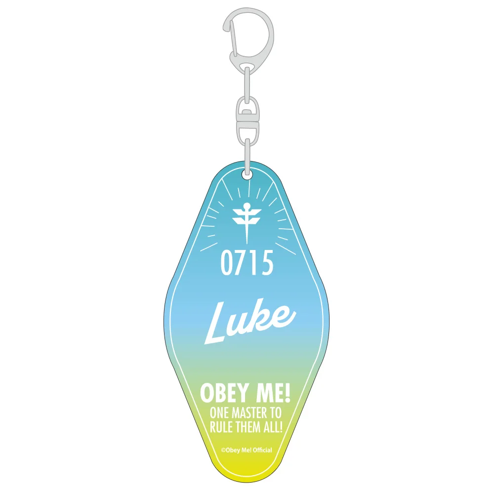 6cm Anime Obey Me!  Leviathan Asmodeus Mammon Lucifer Sleeping Acrylic Keychain Pendant Fans Gifts