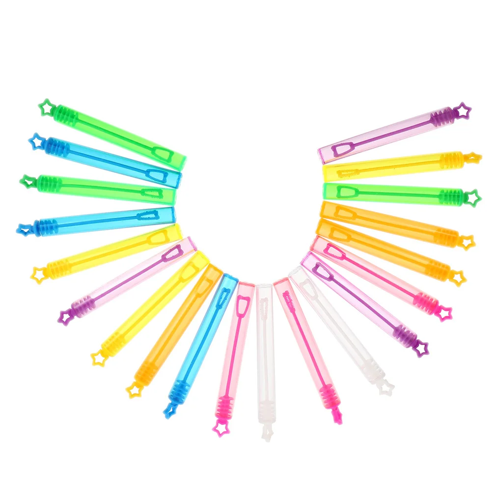 30 قطعة أنبوب فقاعات زجاجات فارغة من البلاستيك الفاخر القابل لإعادة الملء خفيفة الوزن للأطفال في الهواء الطلق الصيف متعة الحفلات المفضلة حقيبة جودي #4