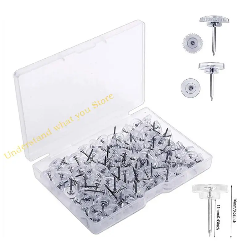 J60A Pushpin Clear Pin